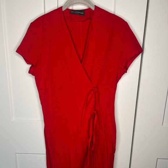 Jus D'Orange Dresses & Skirts - Jus D'Orange Wrap Tie Vintage Dress Women's Size Small
